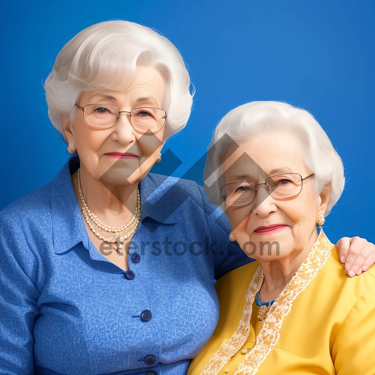 Picture of Elderly Couple Smiling in Happy Retirement