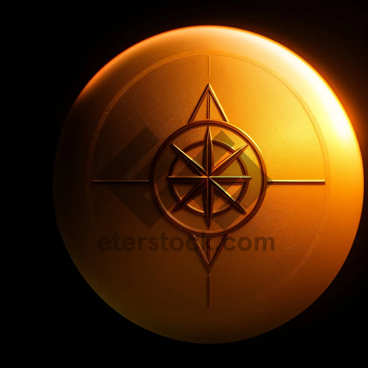 Picture of Modern Metallic Shiny Button Icon