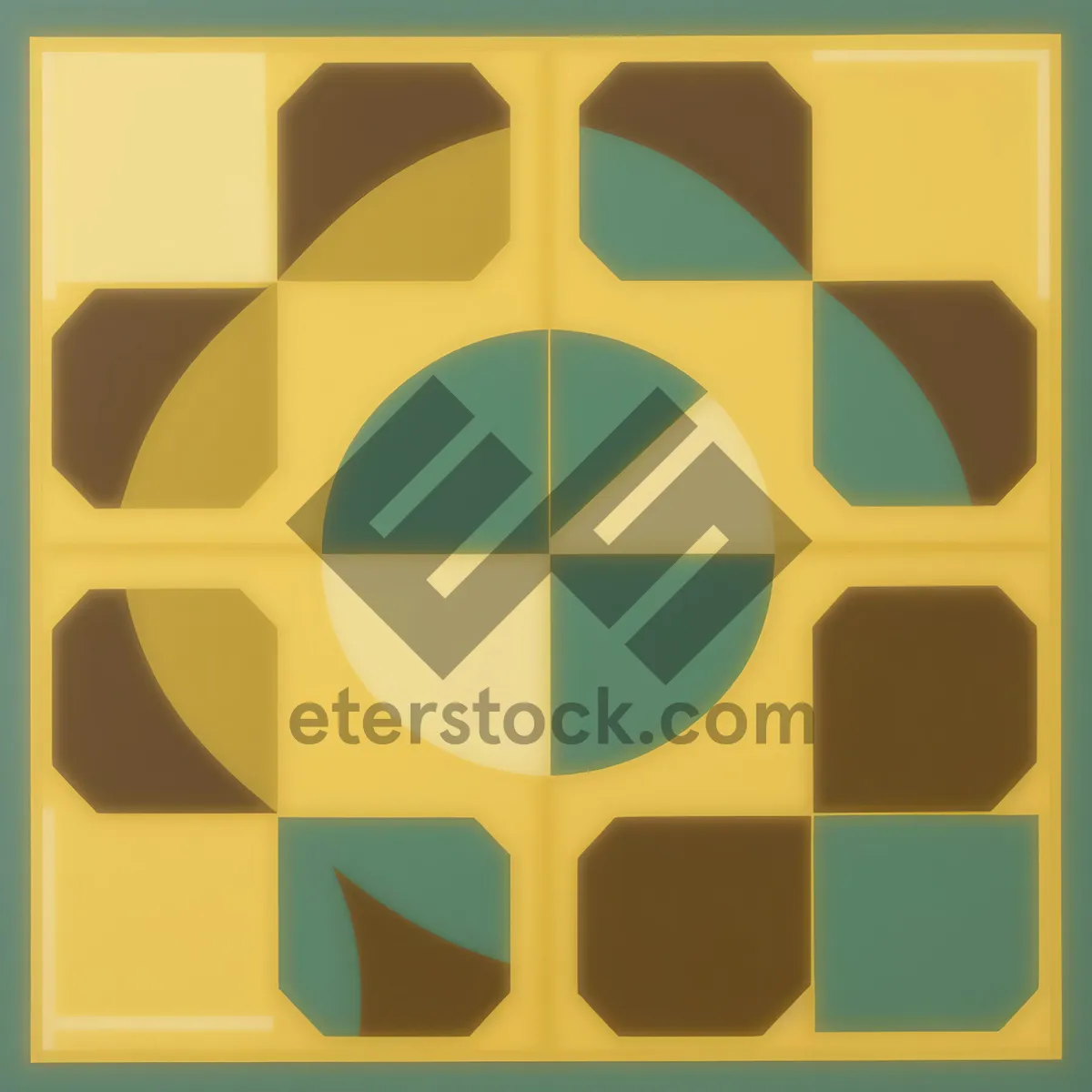 Picture of Colorful Geometric Mosaic Pattern Design