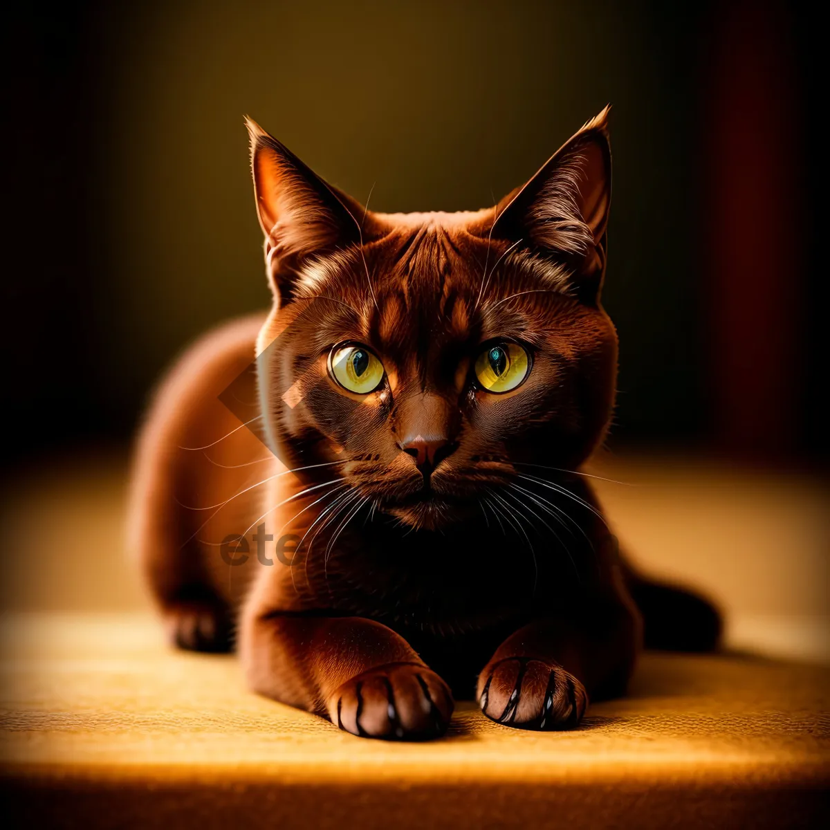 Picture of Feline Cutie Peeking Through Window Sill