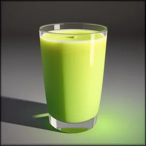 Refreshing and Juicy Fruit Smoothie in Glass
