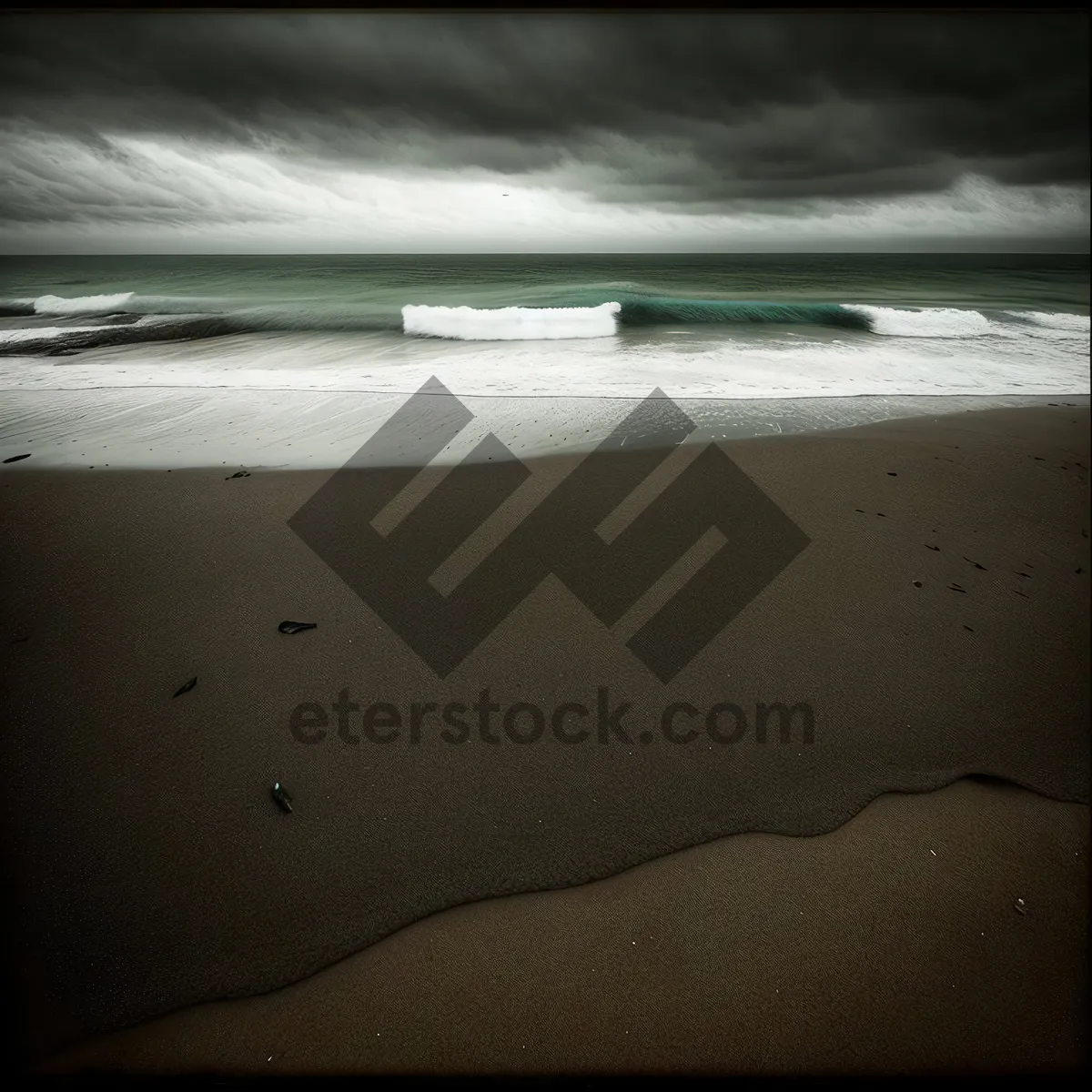 Picture of Serene Sunset on a Turquoise Tropical Beach