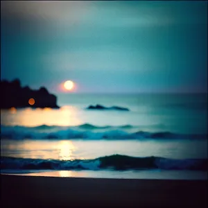 Magical Sunset over the Sea