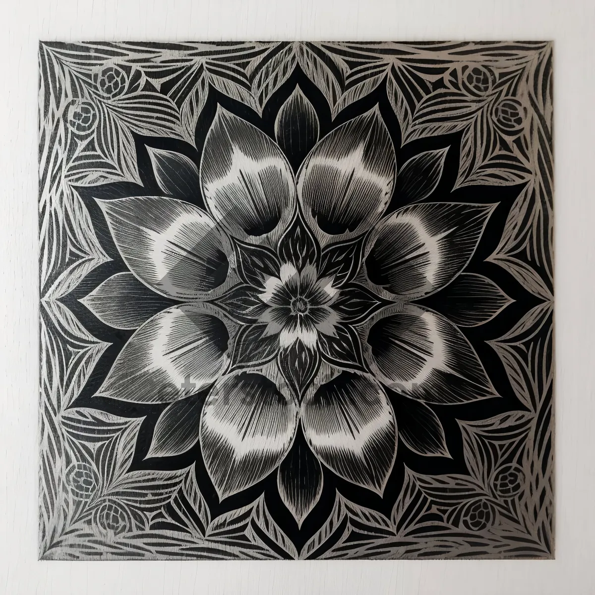 Picture of Arabesque Floral Decorative Wallpaper Design