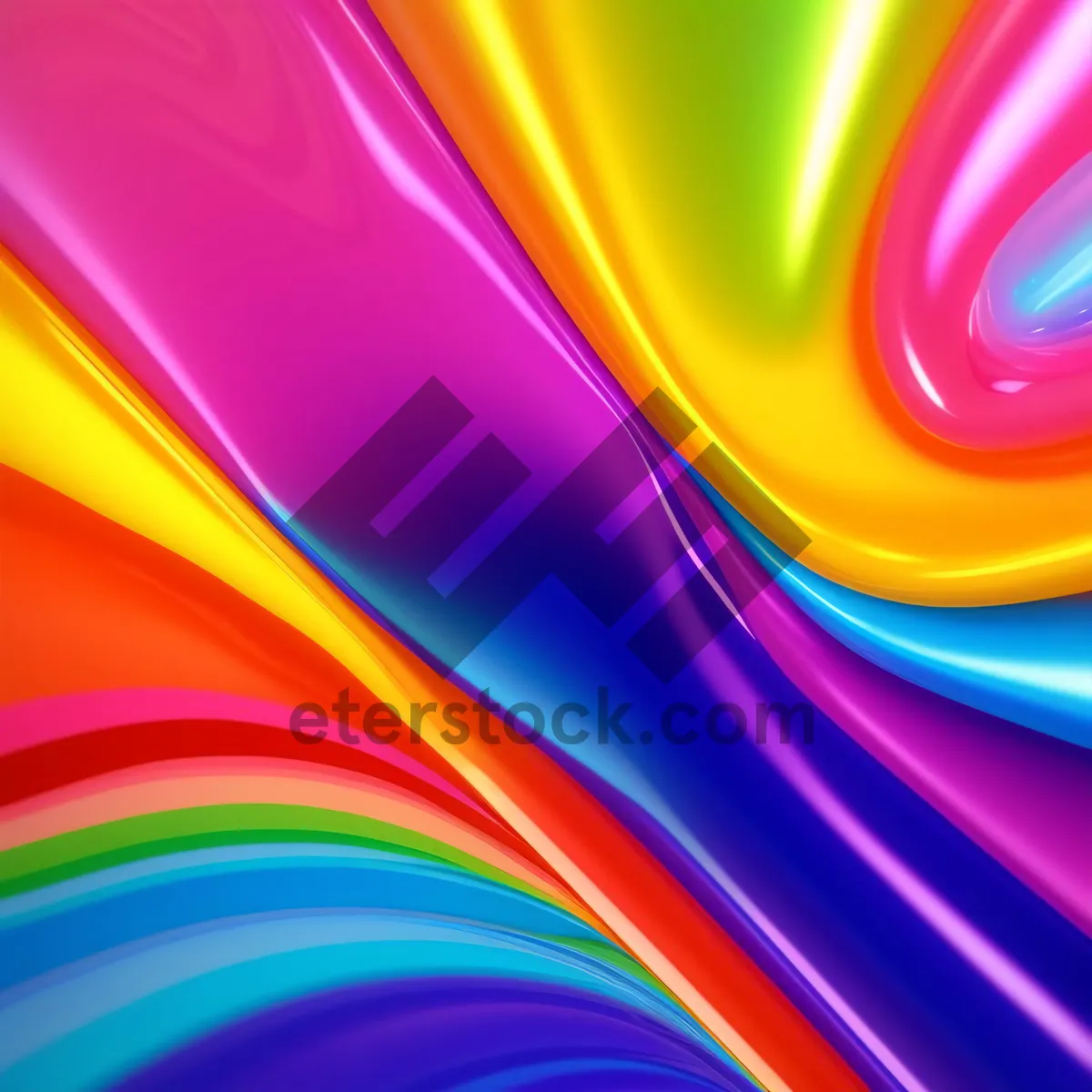 Picture of Vivid Motion: Digital Fractal Abstract Art Texture