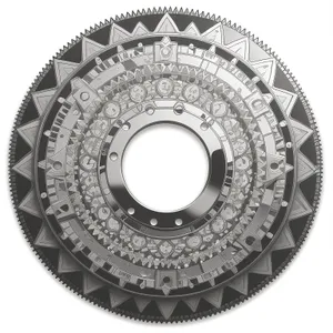 Mechanical gear coupling in circular design