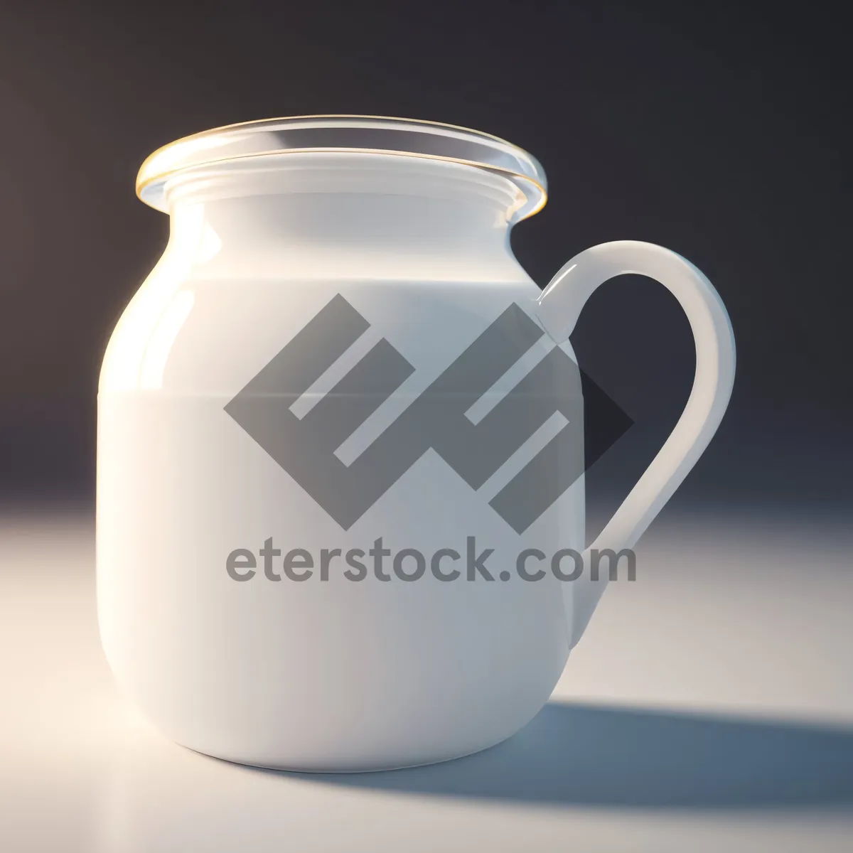 Picture of Coffee in a ceramic mug with saucer