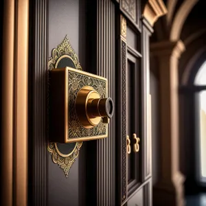 Majestic Ancient Church Entrance with Historic Organ