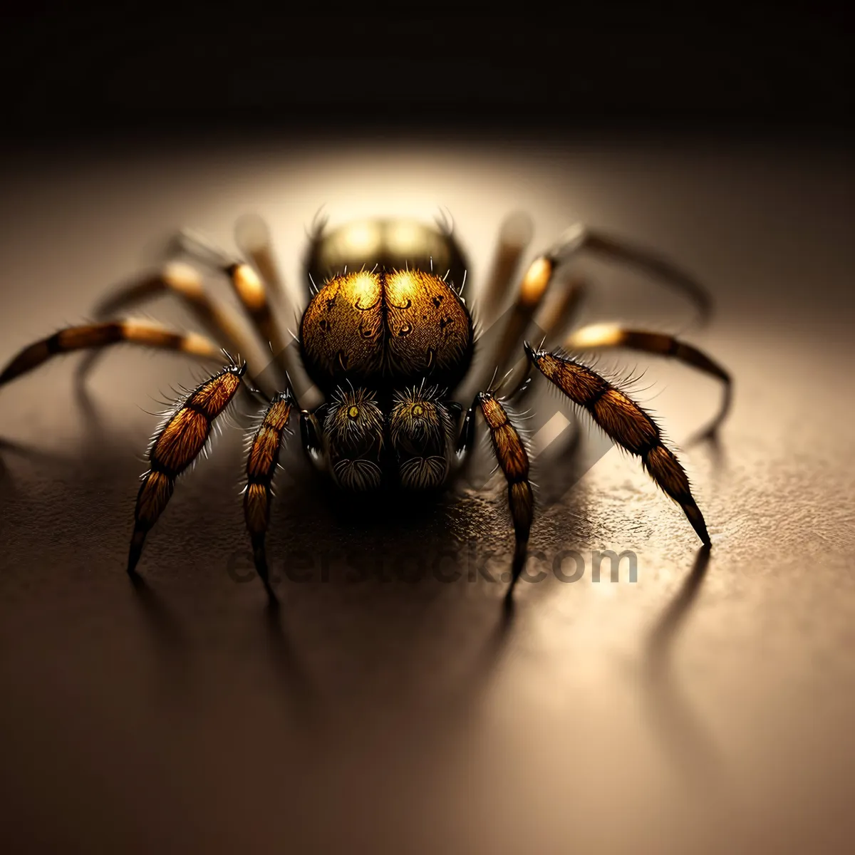 Picture of Black and Gold Arachnid Web: Creepy Garden Spider