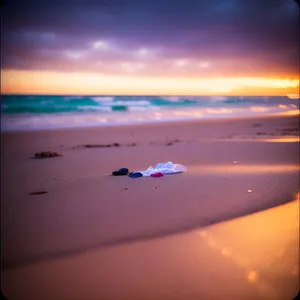 Idyllic Sunset Over Water