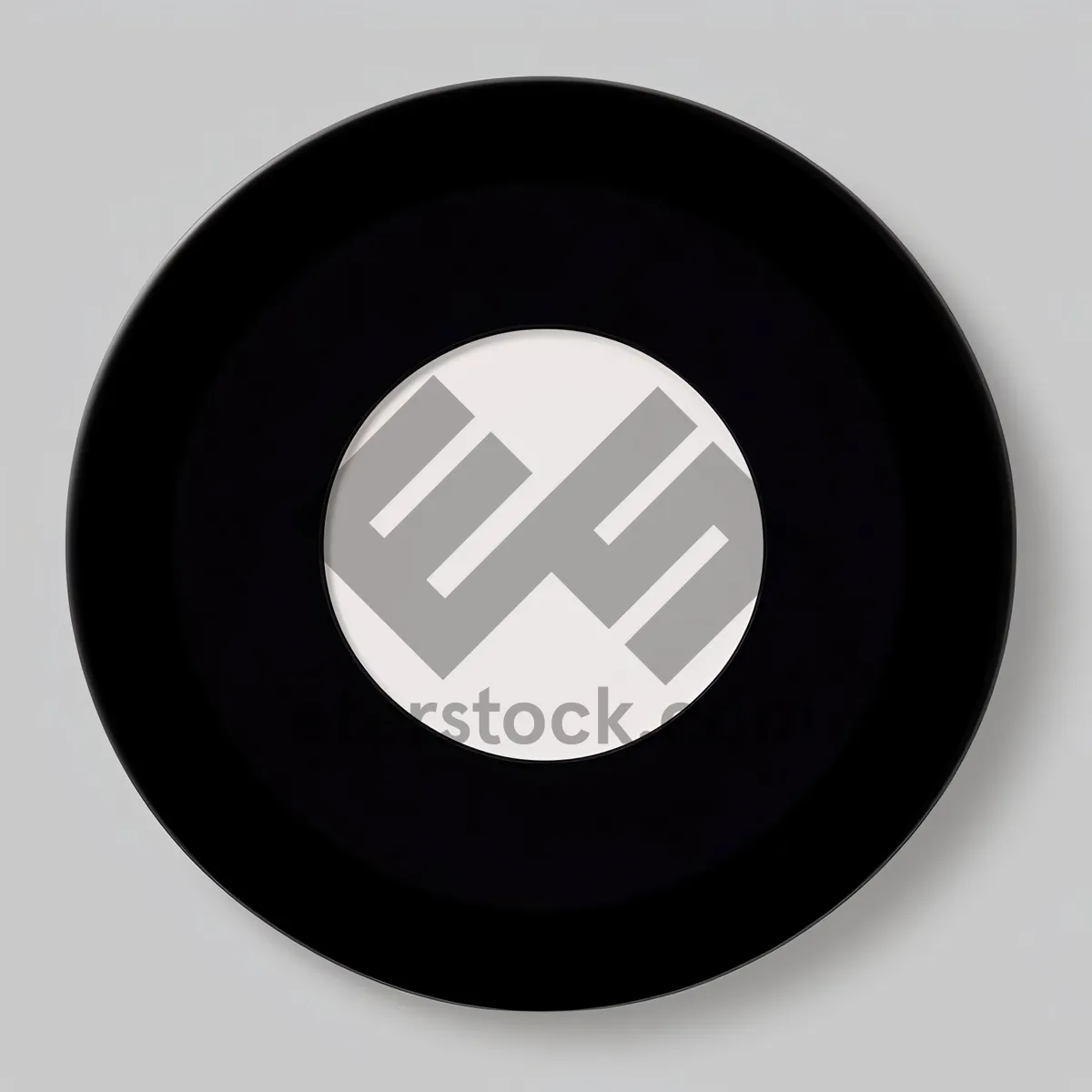 Picture of Sleek Black 3D Round Web Icon