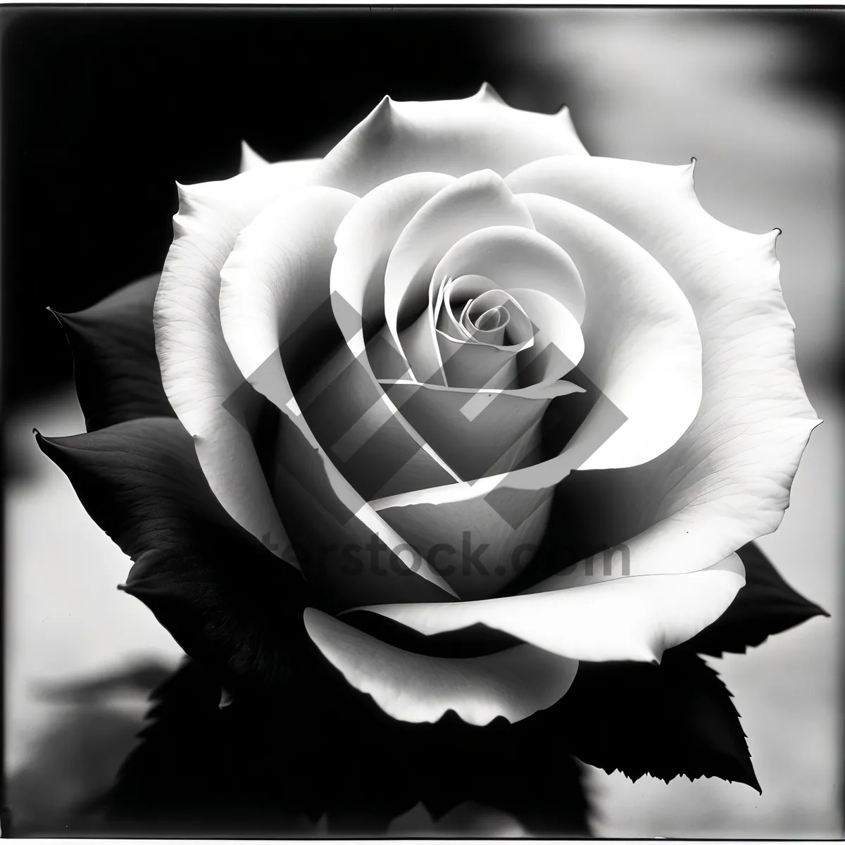 Picture of White Rose Blossom - Elegant Floral Petals