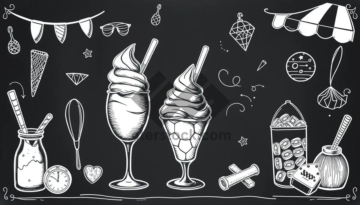Picture of Artistic Wine Glass Display