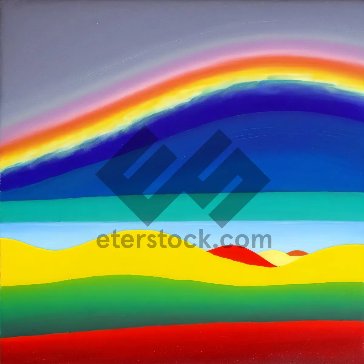 Picture of Colorful Rainbow Artistic Graphic Design