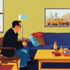 Corporate professionals at work in a modern office