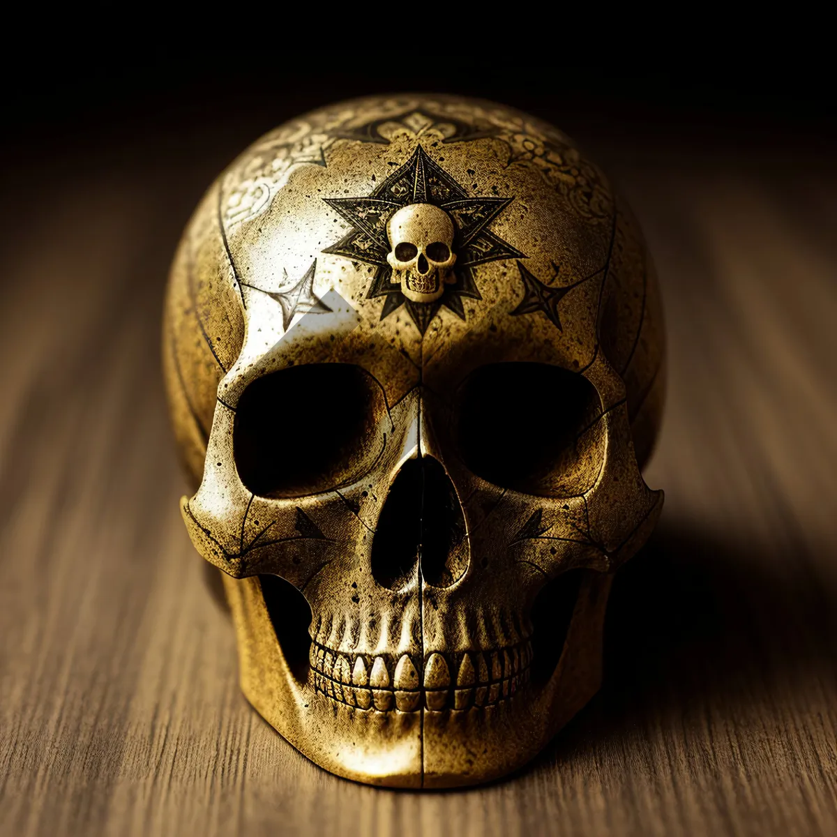 Picture of Mysterious Venetian Skull Mask - Carnival Attire