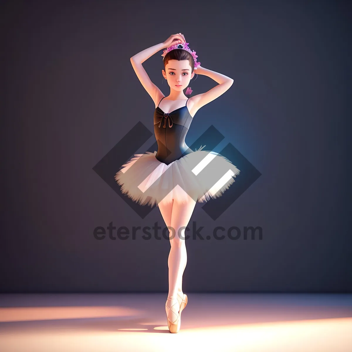 Picture of Graceful Ballerina: A Captivating Dance Creation