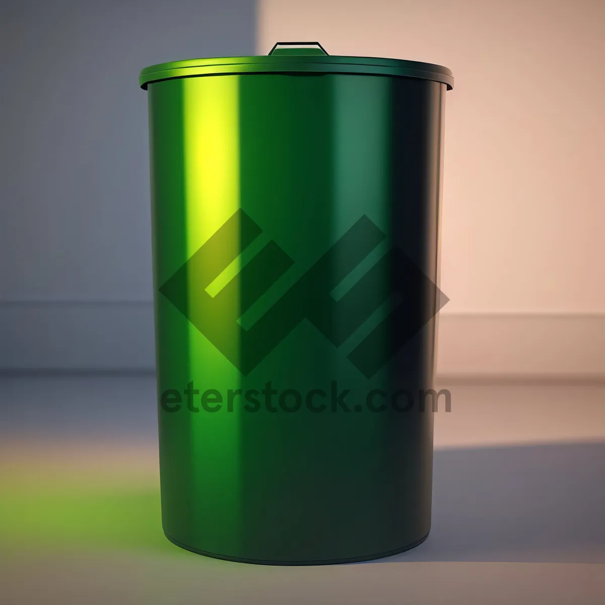 Picture of Refreshing Glass Bottle Beverage in a Clean Bin