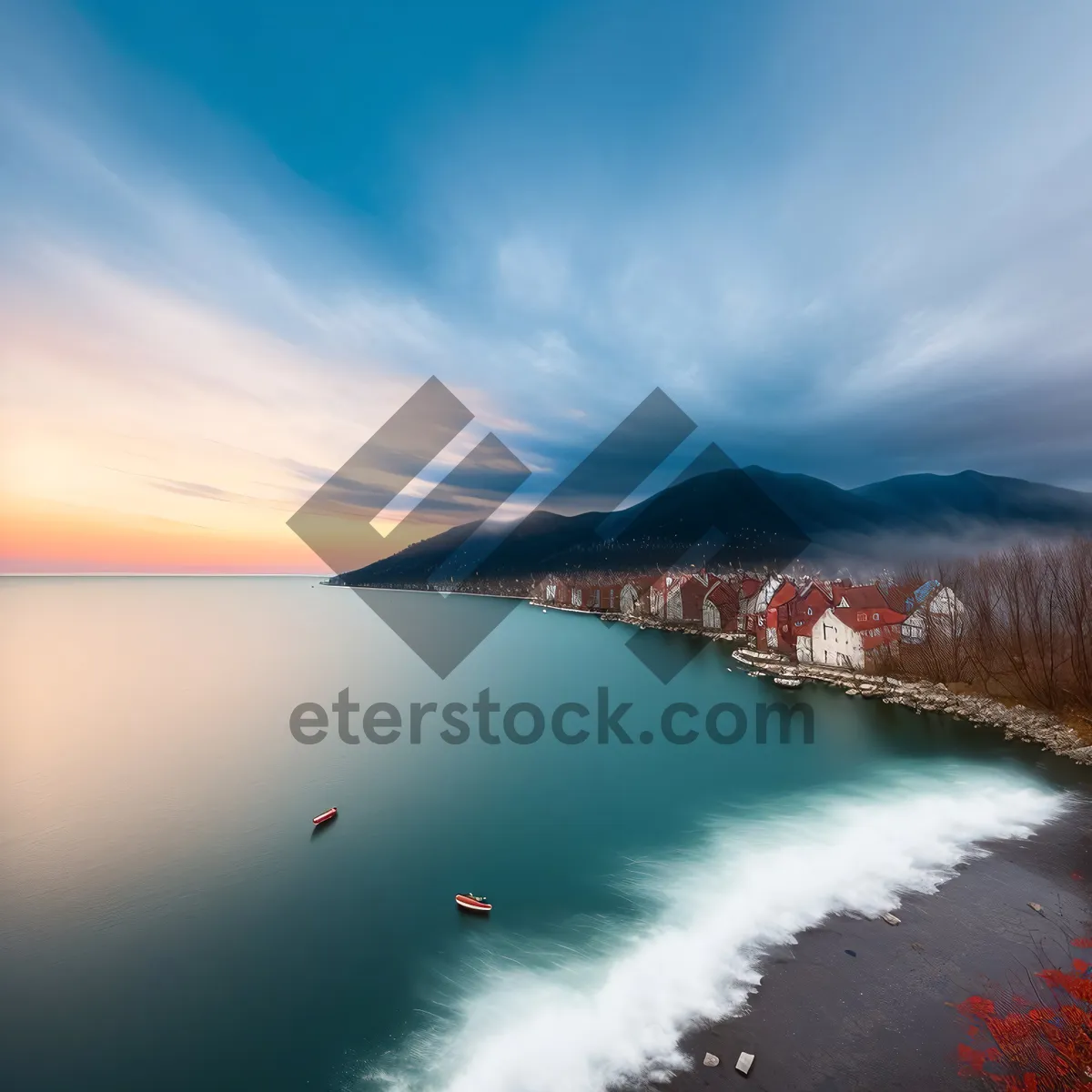 Picture of Majestic Sunset Horizon Over Tropical Beach