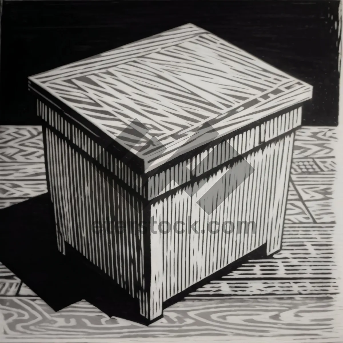 Picture of 3D Paper Crate Container Box