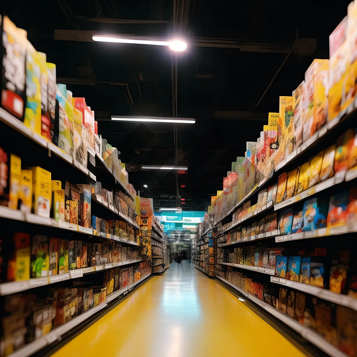 Picture of Supermarket grocery store market shopping scene