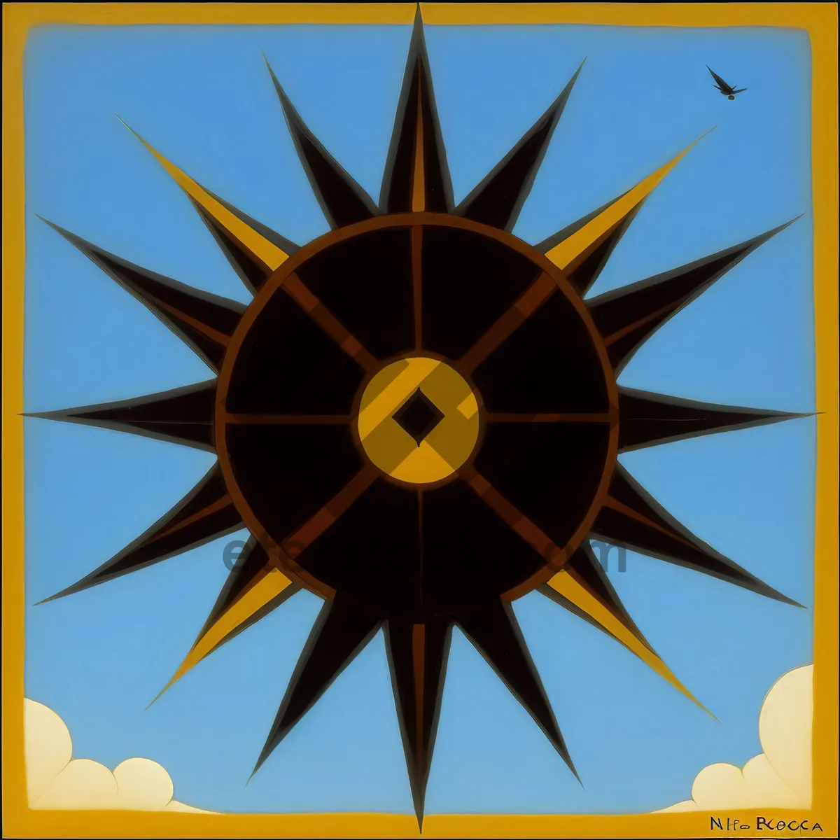 Picture of Symbolic Star Impeller Pirate Blade Design Icon