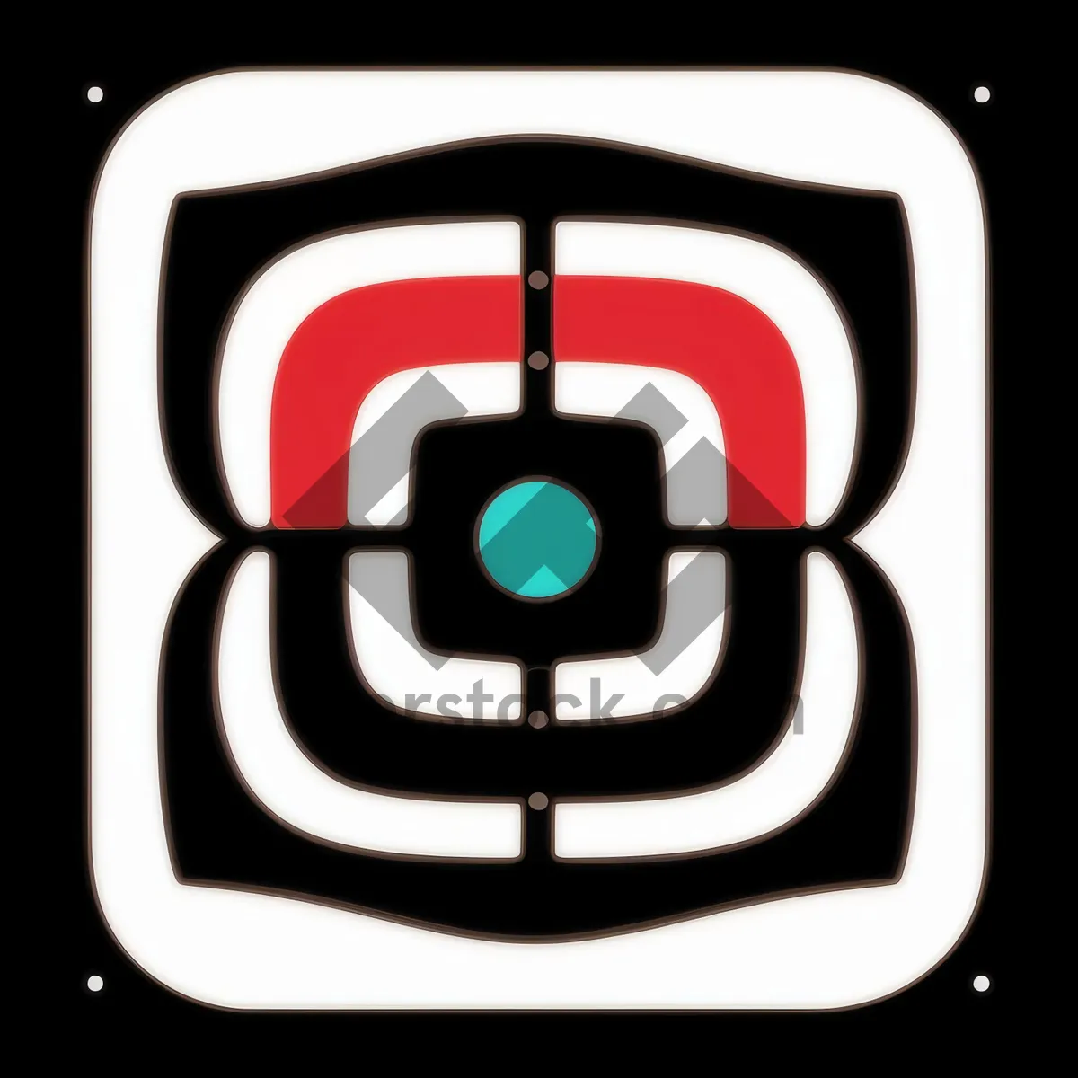 Picture of Glossy Black Web Button Icons