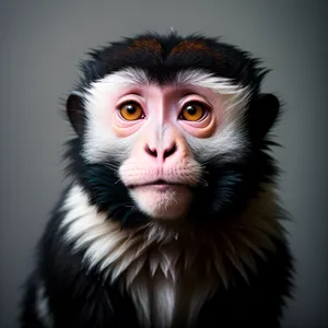 Cute Wild Primate with Expressive Eyes