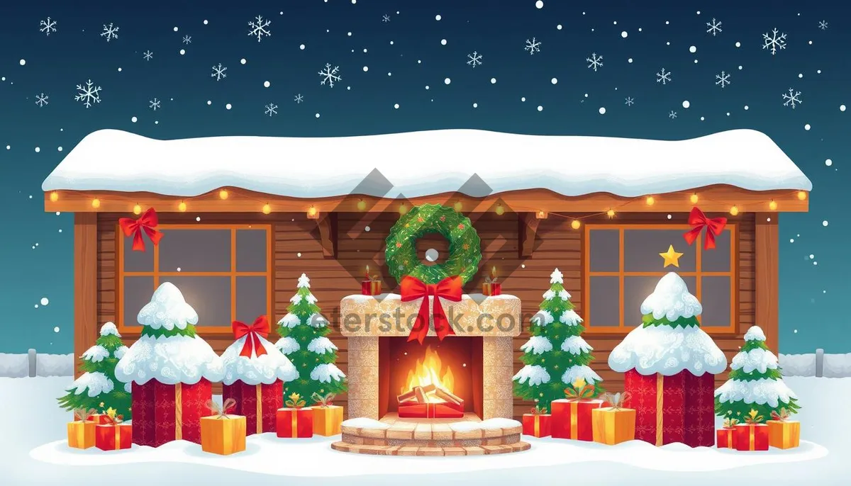 Picture of Winter Holiday Snowman Celebration Decoration Icon