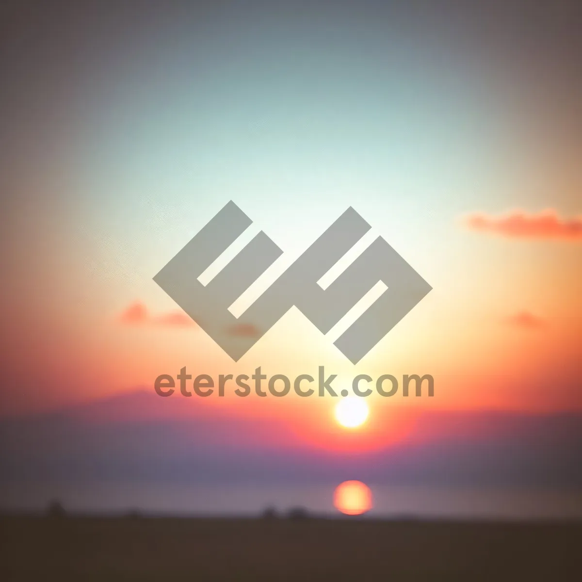 Picture of Vibrant Sunset Over Majestic Horizon