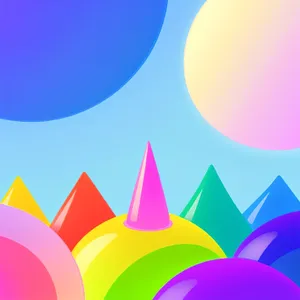 Vibrant Gradient Circle Shape Icon Set