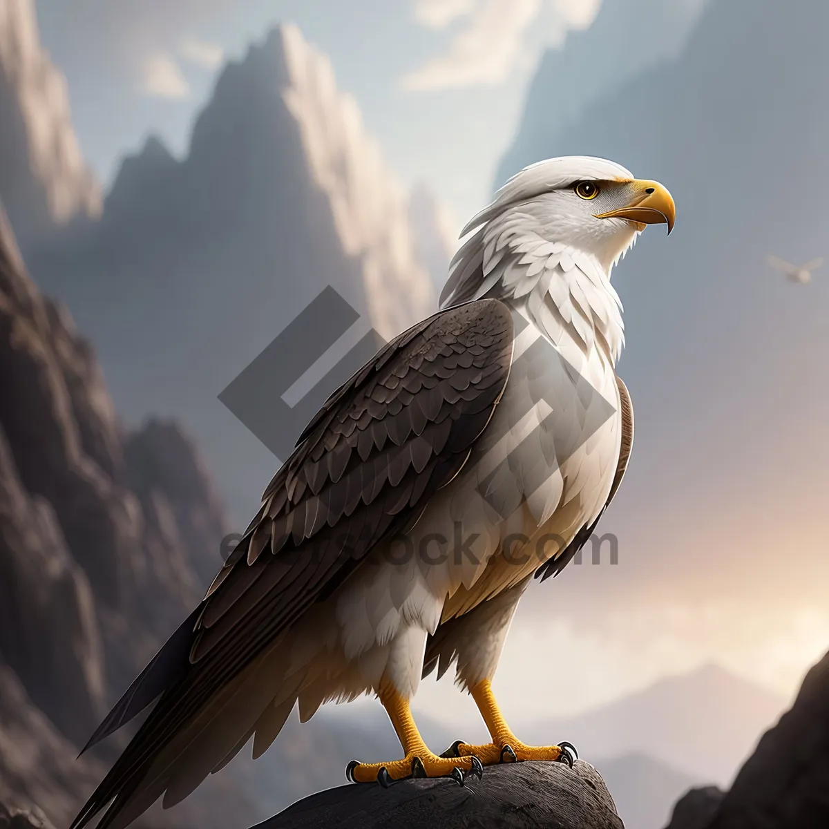 Picture of Majestic Hunter with Soaring Wings: The Falcon