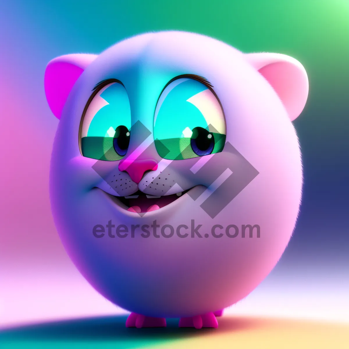 Picture of Hilarious Cartoon Character with a Cheery Smile