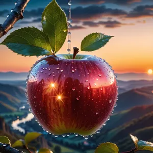 Juicy Red Delicious Apple - Healthy Fruit Snack