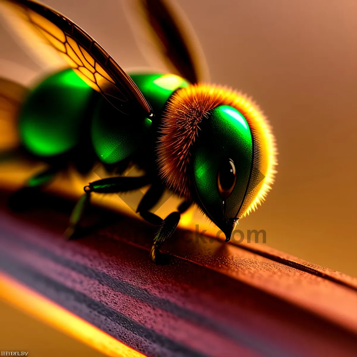 Picture of Garden Lacewing: Beautiful Dragonfly in Close-up