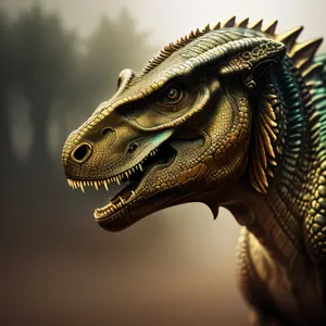 Majestic reptile with mesmerizing eyes - Iguana King