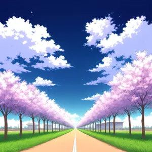 Serene Summer Meadow Under Clear Skies