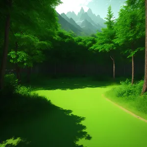 Serene Waterside Forest Escape