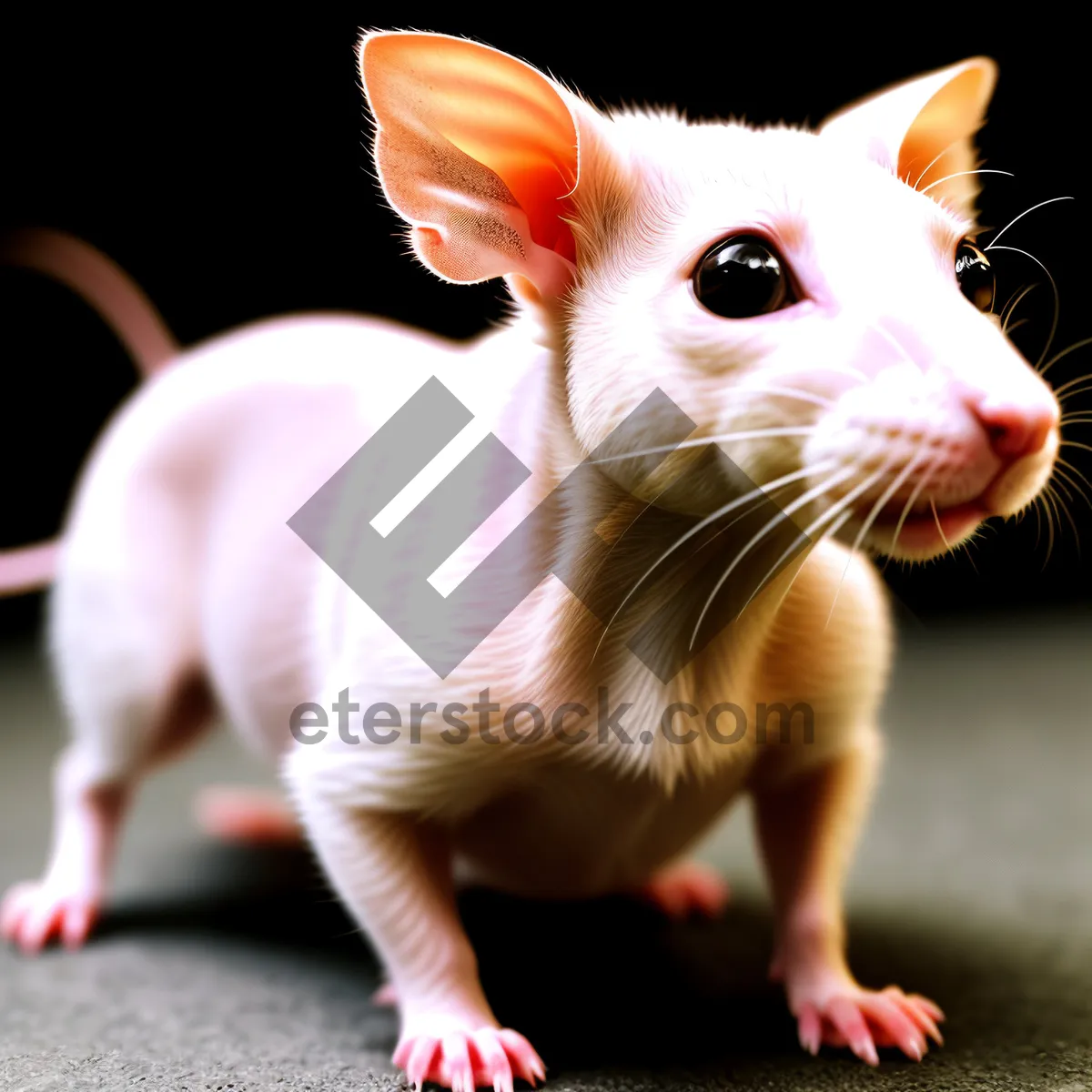 Picture of Adorable Fluffy Kitten with Cute Whiskers