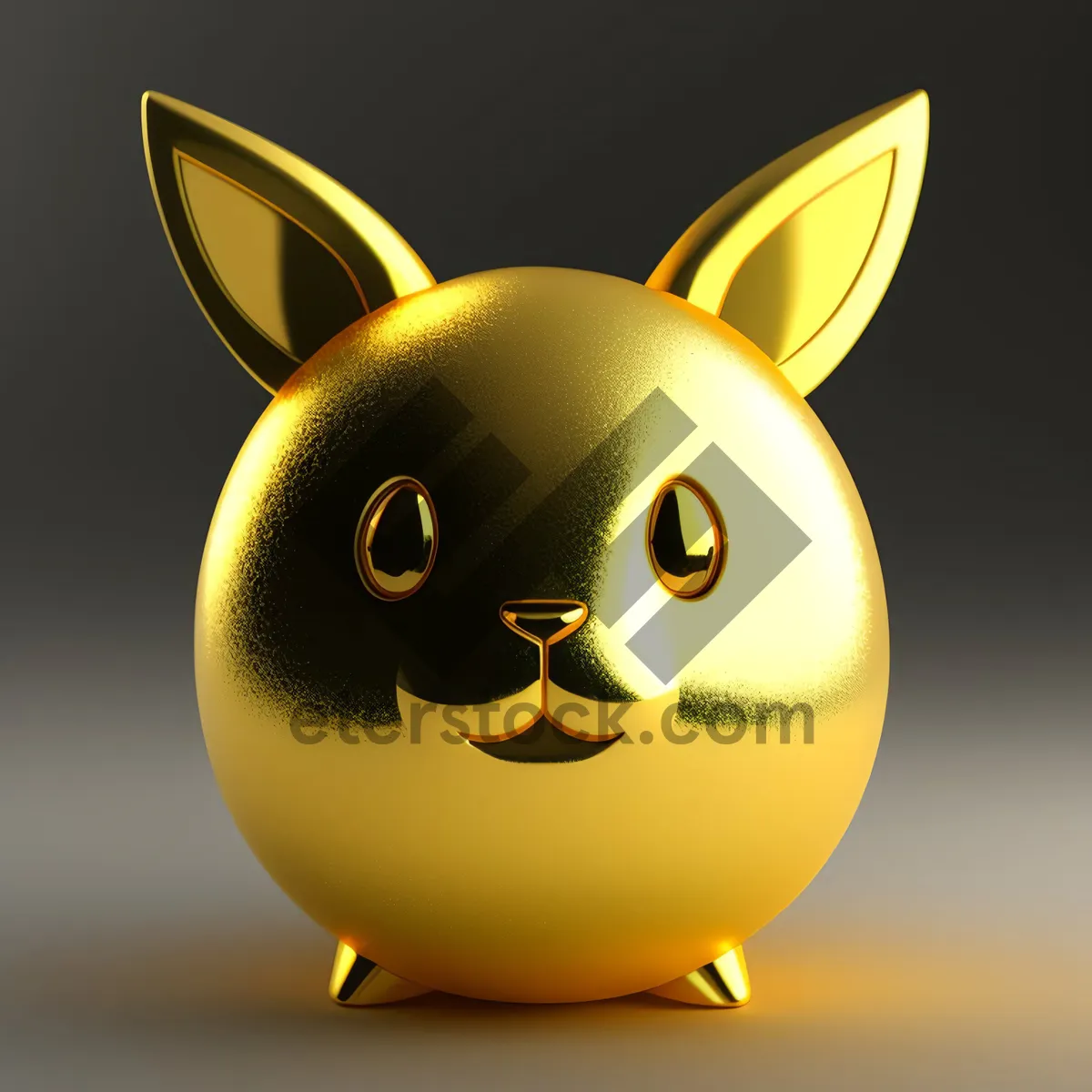 Picture of Cartoon Hen Icon - 3D Piggy Bank Symbol
