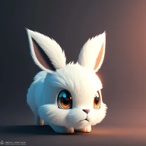 Fluffy Bunny with Adorable Ears