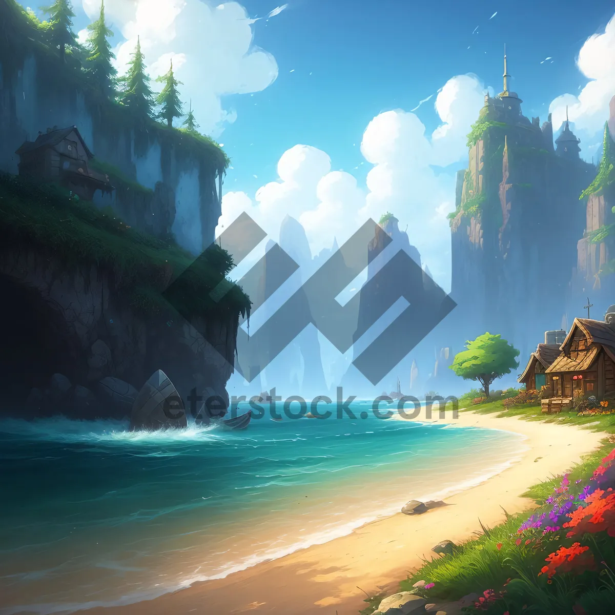 Picture of Breathtaking Coastal Paradise - Beachside Bliss