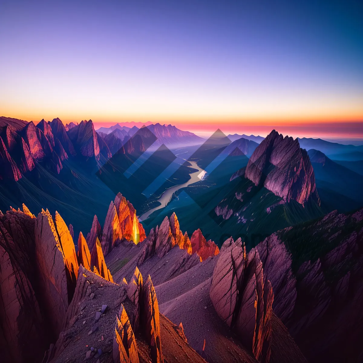 Picture of Majestic sunset over Grand Canyon's stunning landscape