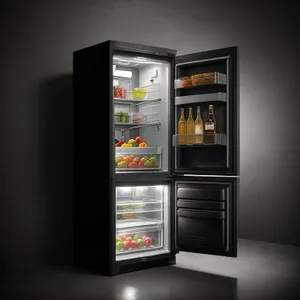 Modern 3D White Refrigerator for Stylish Home