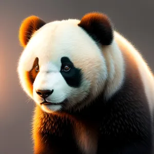 Cute Giant Panda Bear in Wild Habitat