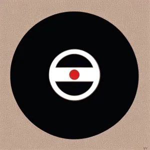 Black Circle Vinyl Record Icon