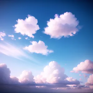 Sun-kissed Cloudscape: Bright and Clear Sky