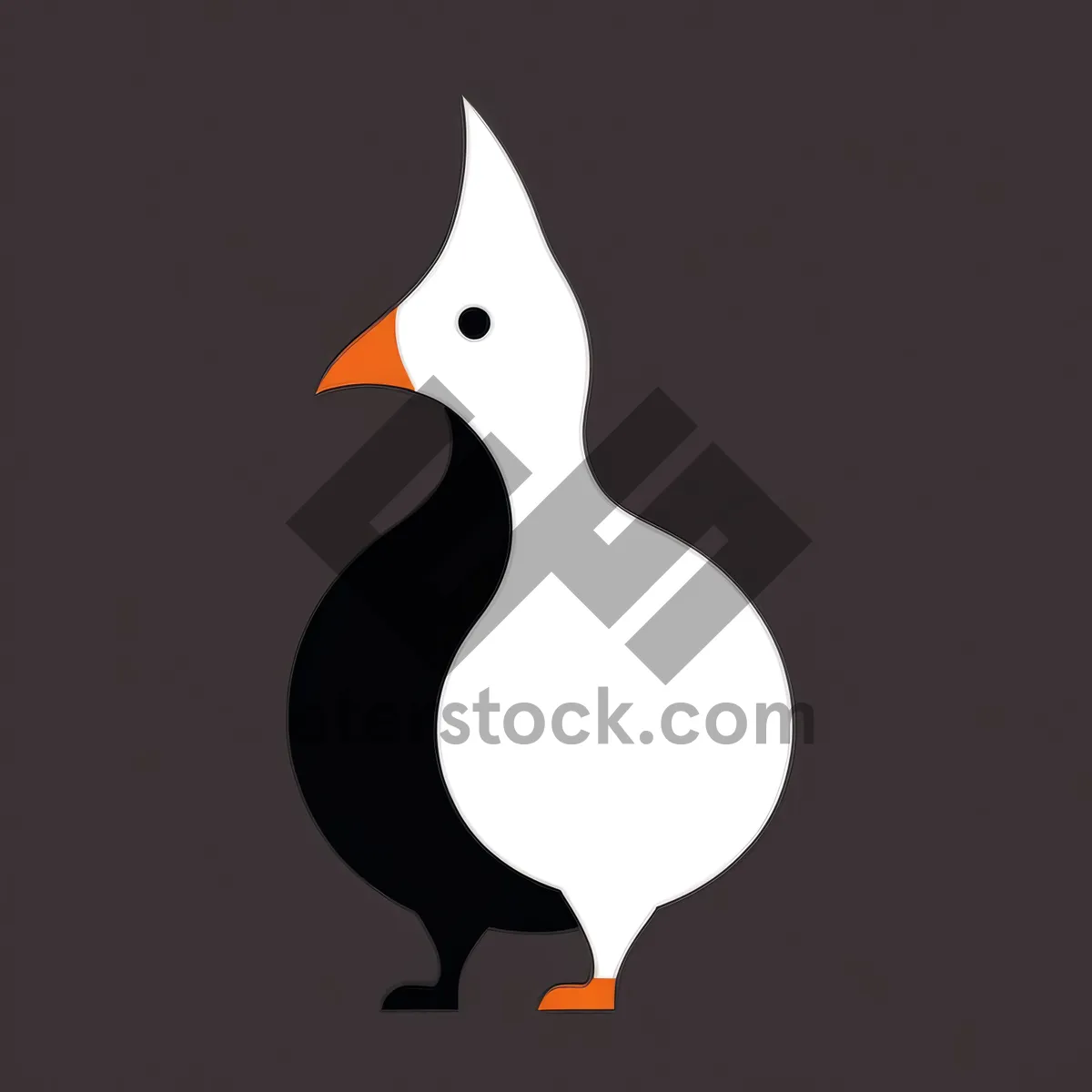 Picture of Cute Hen Wing Cartoon Icon Kitty Symbol Art.