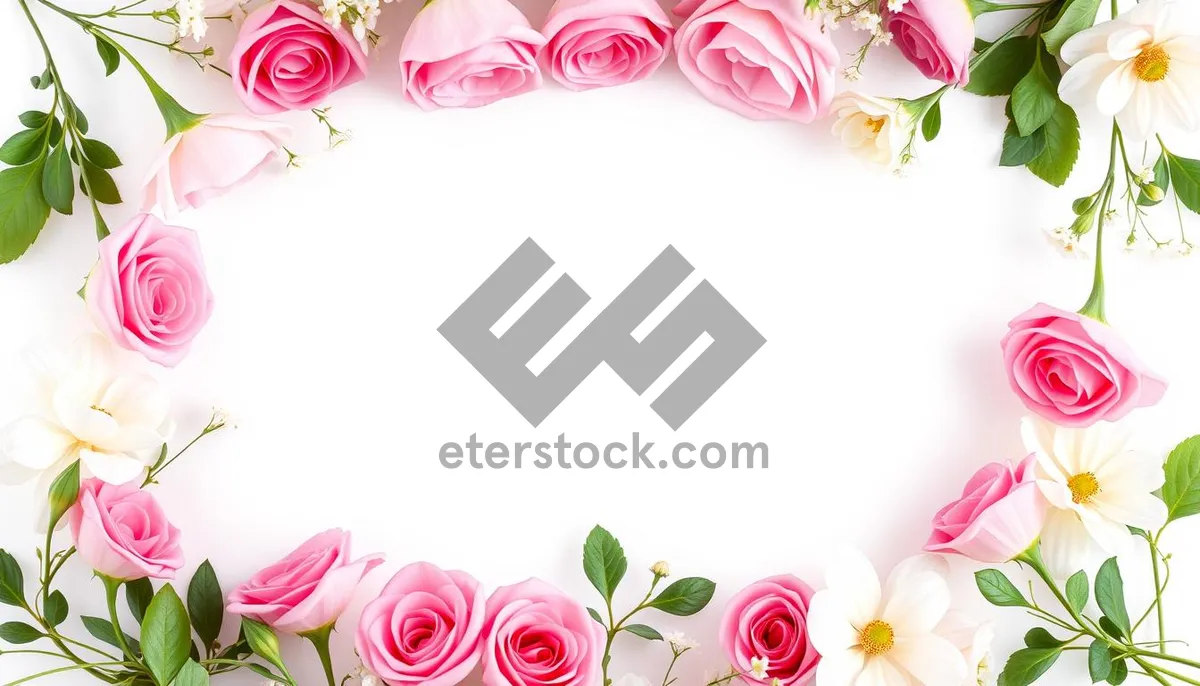 Picture of Silhouette floral pattern design with pink swirls and flowers.