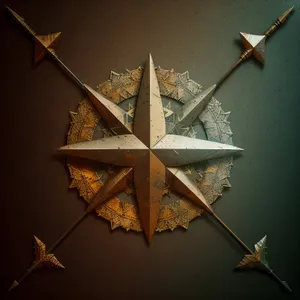 Starry Timepiece Wall Clock with Halberd-inspired Design